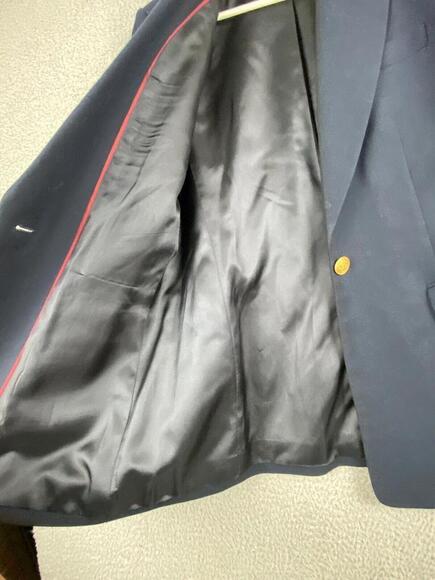 Talbots Blazer Womens 8 Blue Wool One Button Jacket - Picture 6 of 12